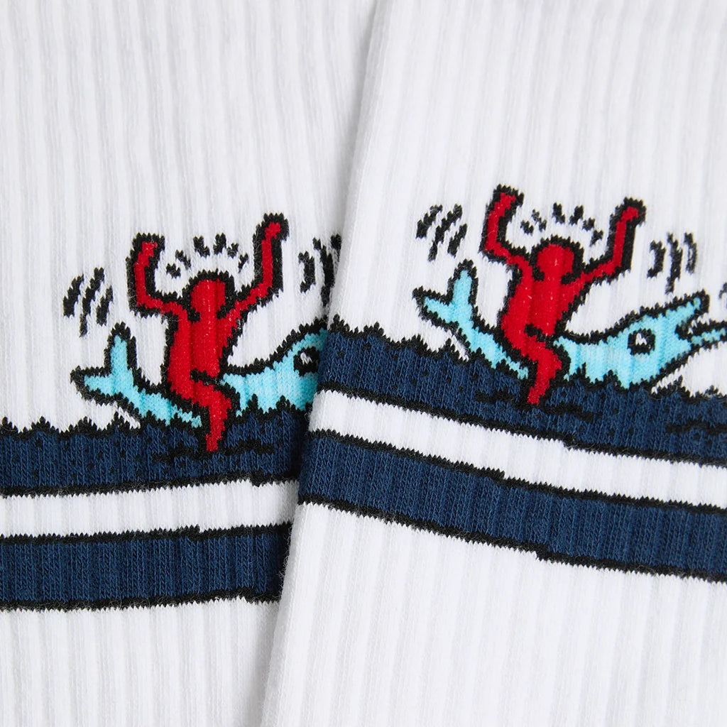 CHAUSSETTES ATHLETIC - KEITH HARRING DOLPHIN - JIMMY LION