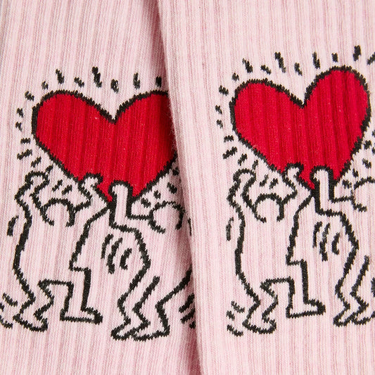CHAUSSETTES ATHLETIC - KEITH HARING HEART - JIMMY LION