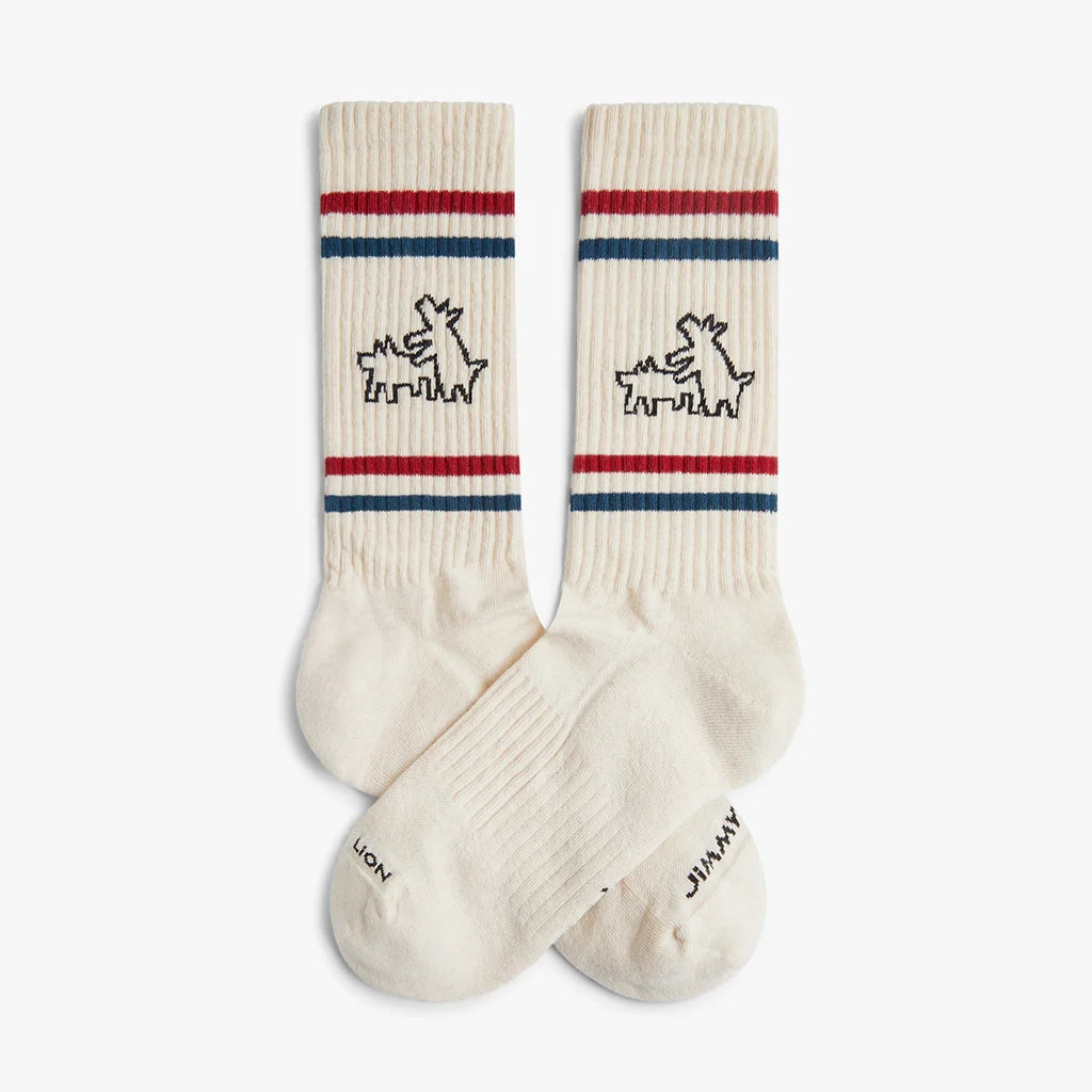 CHAUSSETTES ATHLETIC - KEITH HARRING TWO DOGS - JIMMY LION