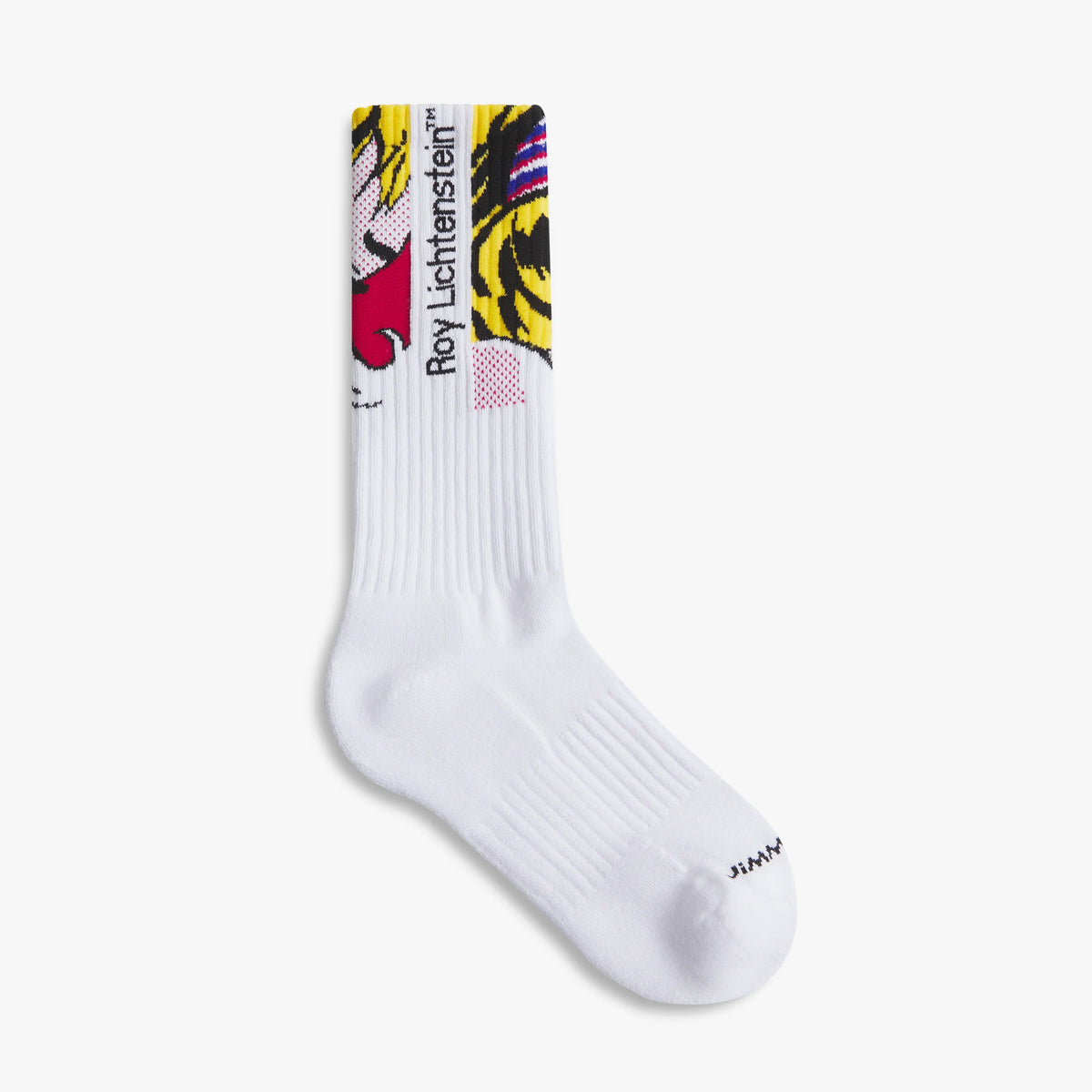 CHAUSSETTES ATHLETIC - ROY LICHTENSTEIN " GIRL WITH HAIR RIBBON WHITE"