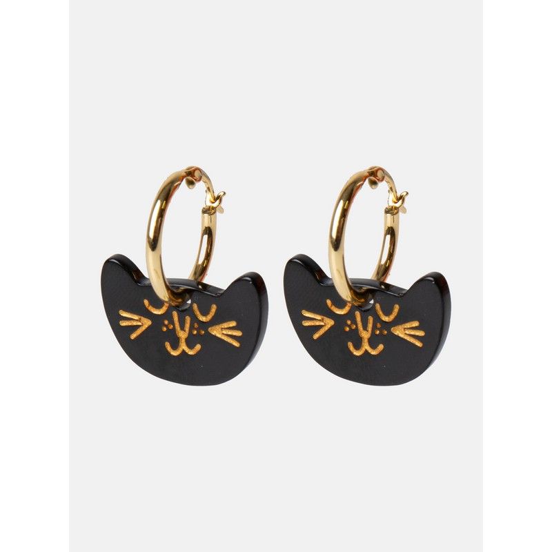 BOUCLES D'OREILLES CHAT  - EAT MY SOCKS