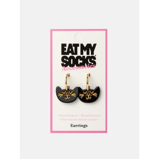 BOUCLES D'OREILLES CHAT  - EAT MY SOCKS