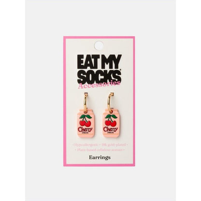 BOUCLES D'OREILLES SODA CERISE  - EAT MY SOCKS