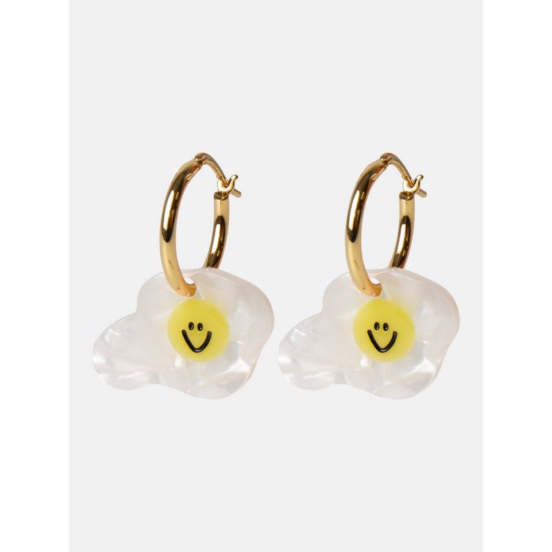 BOUCLES D'OREILLES OEUF AU PLAT - EAT MY SOCKS
