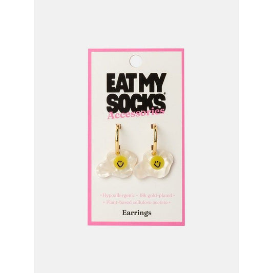 BOUCLES D'OREILLES OEUF AU PLAT - EAT MY SOCKS