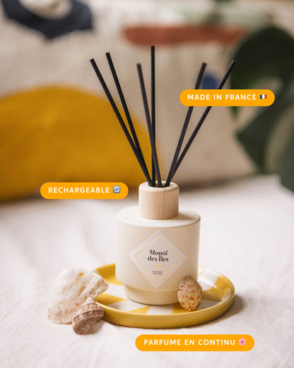 BOUQUET PARFUME 100ml " MONOÏ DES ILES " RECHARGEABLE - MY JOLIE CANDLE