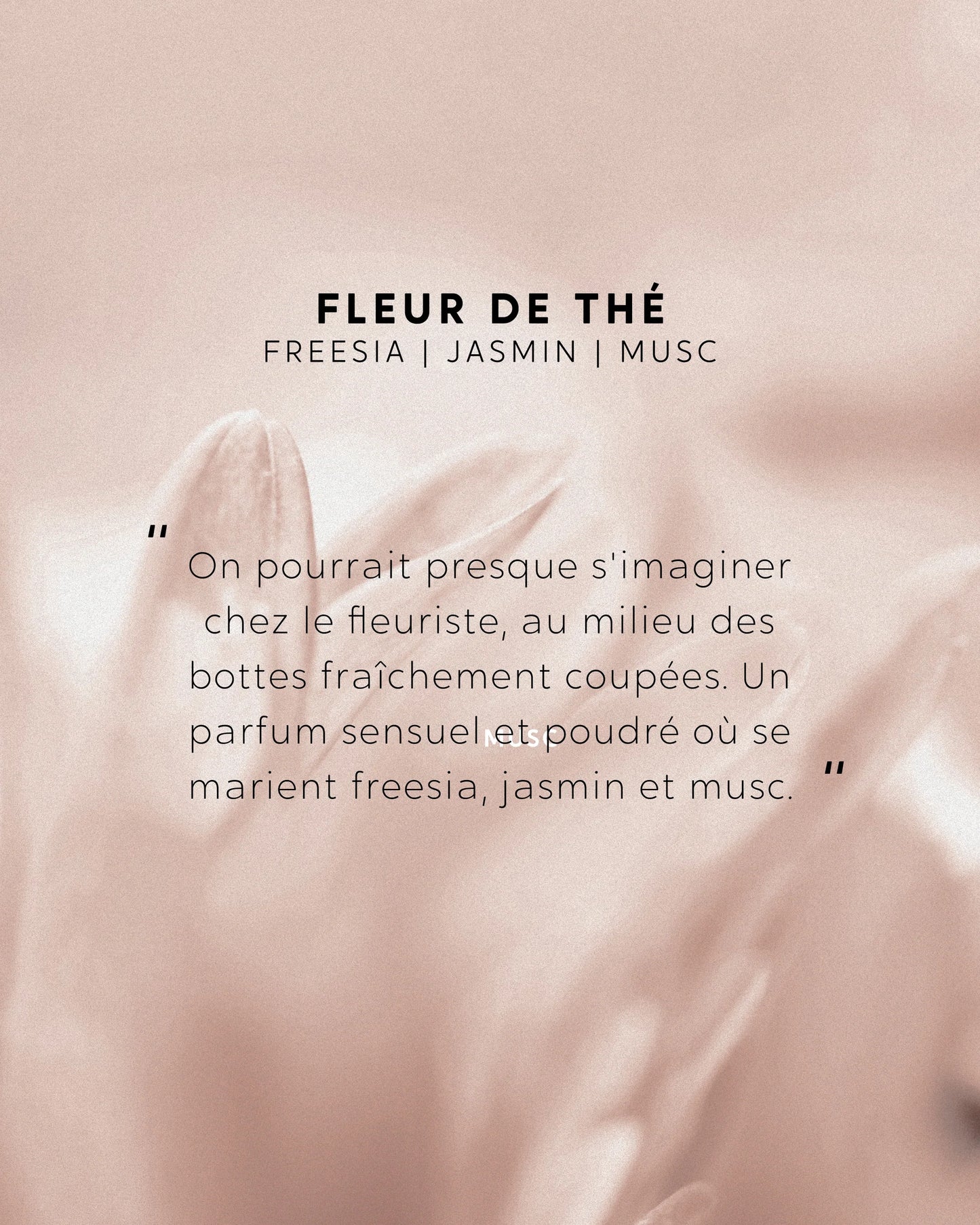 BOUQUET PARFUME 100ml " FLEUR DE THE " RECHARGEABLE - MY JOLE CANDLE