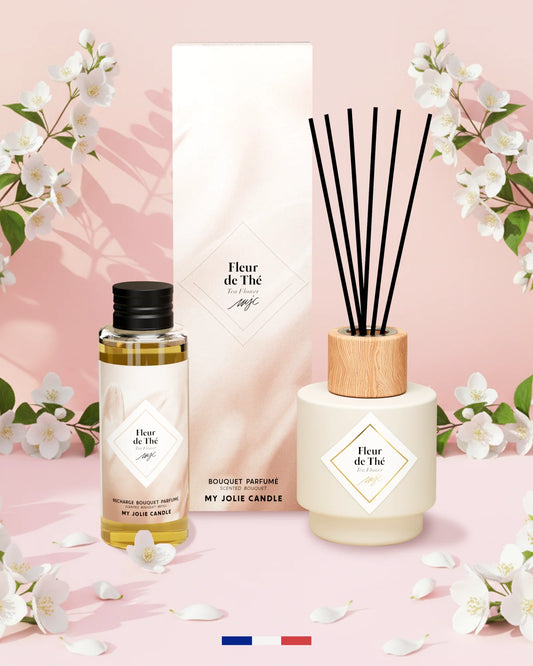 BOUQUET PARFUME 100ml " FLEUR DE THE " RECHARGEABLE - MY JOLE CANDLE