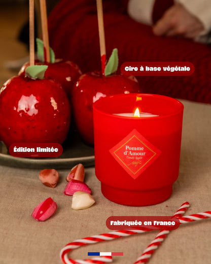 BOUGIE 180G POMME D'AMOUR - MY JOLIE CANDLE
