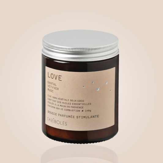 BOUGIE GREEN 140g - LOVE - FARIBOLES PARFUMS