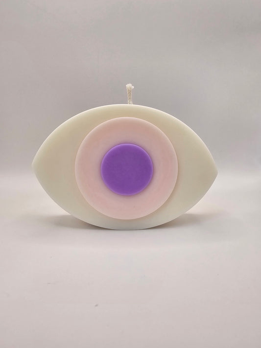 BOUGIE OEIL CELESTE 160g - PUPILLE VIOLET - MAISON OAOA FRENCH RIVIERA