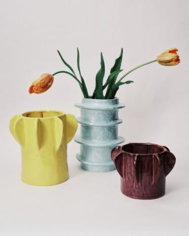 CACHE-POT MOLLY JAUNE by Marie Michielssen - SERAX