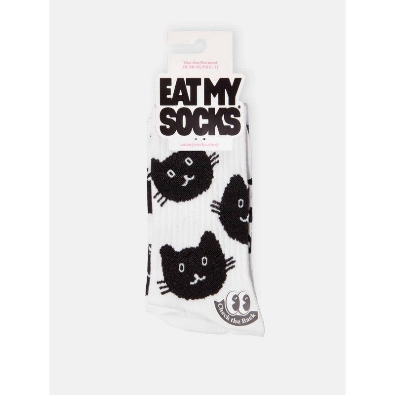CHAUSSETTES CHAT NOIR  - EAT MY SOCKS