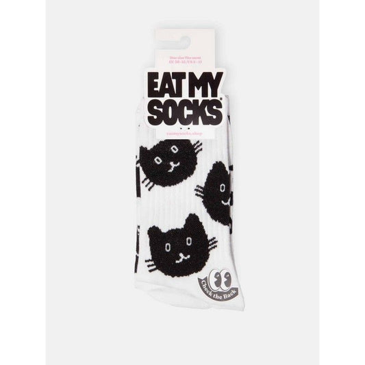 CHAUSSETTES CHAT NOIR  - EAT MY SOCKS