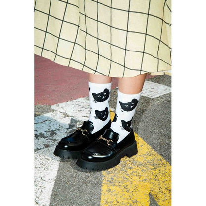 CHAUSSETTES CHAT NOIR  - EAT MY SOCKS