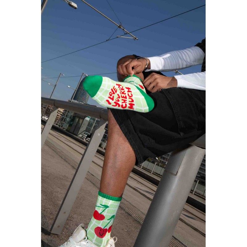 CHAUSSETTES CERISES - EAT MY SOCKS