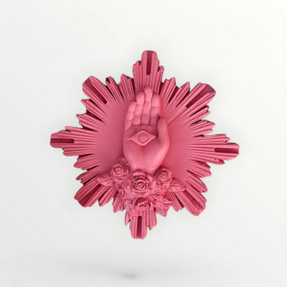 EX VOTO MAIN DE MARIE -  COULEURS INTEMPORELLES - J'AI VU LA VIERGE