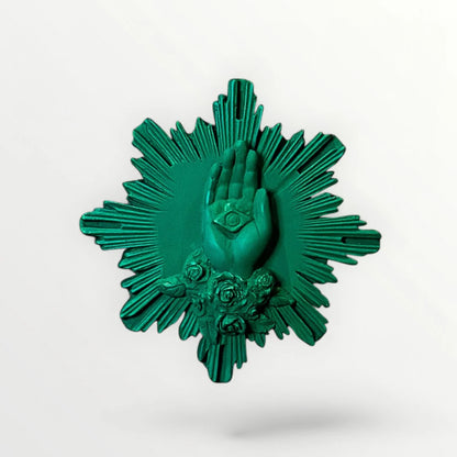 EX VOTO MAIN DE MARIE -  COULEURS INTEMPORELLES - J'AI VU LA VIERGE