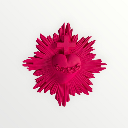 EX-VOTO COEUR SACRE VITAL ROSE PINK - J'AI VU LA VIERGE