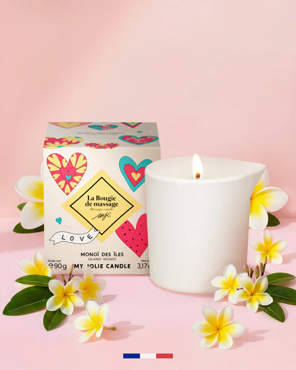 BOUGIE DE MASSAGE " EDITION ULTRA LIMITEE " MONOÏ DES ILES - MY JOLIE CANDLE