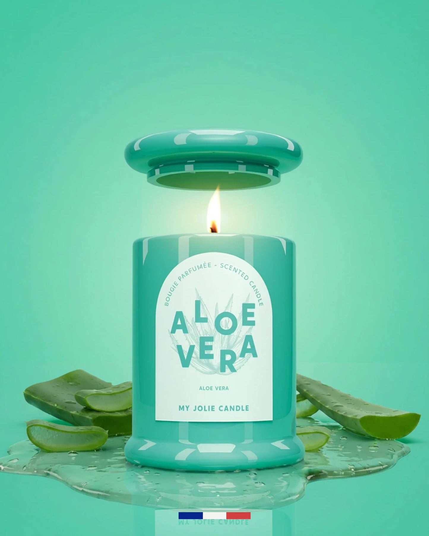 BOUGIE "TRENDY" ALOE VERA  150g - MY JOLIE CANDLE