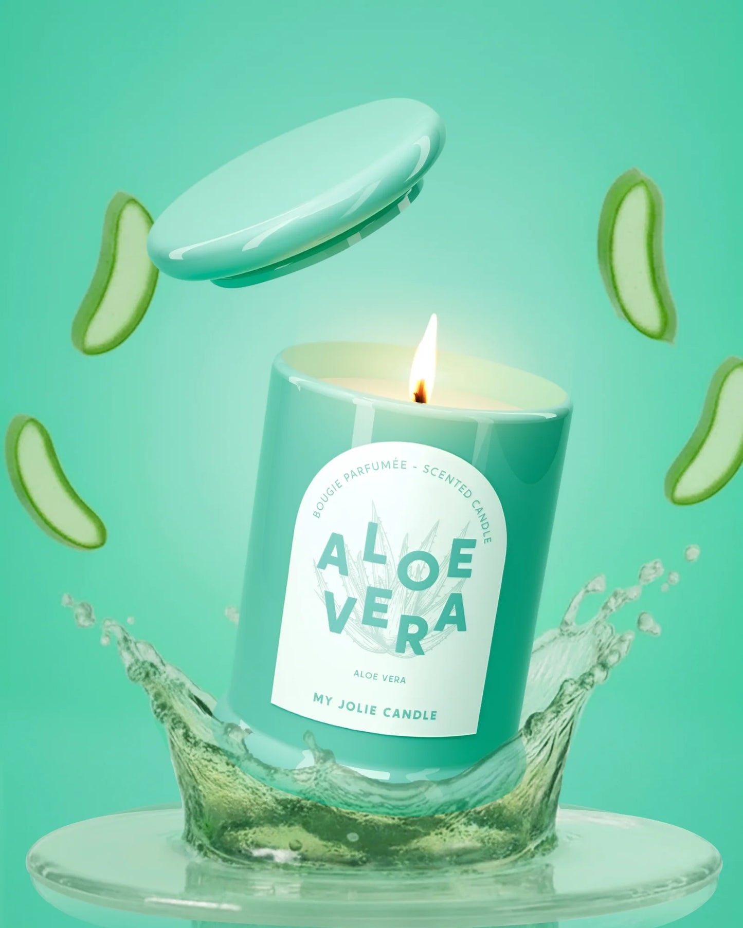 BOUGIE "TRENDY" ALOE VERA  150g - MY JOLIE CANDLE