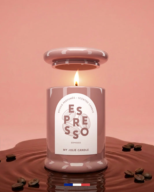 BOUGIE "TRENDY"  ESPRESSO 150g - MY JOLIE CANDLE