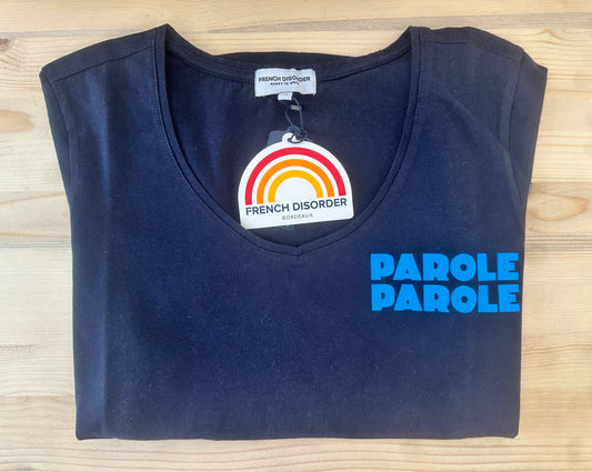 T-SHIRT DOLLY - PAROLES PAROLES - NAVY - FRENCH DISORDER
