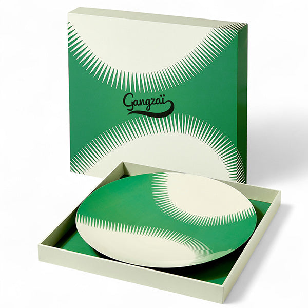 PLATEAU ROND WAVE VERT - GANGZAI