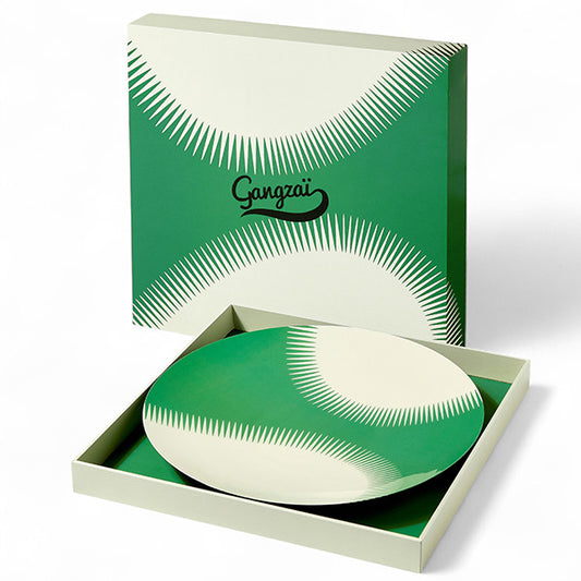 PLATEAU ROND WAVE VERT - GANGZAI