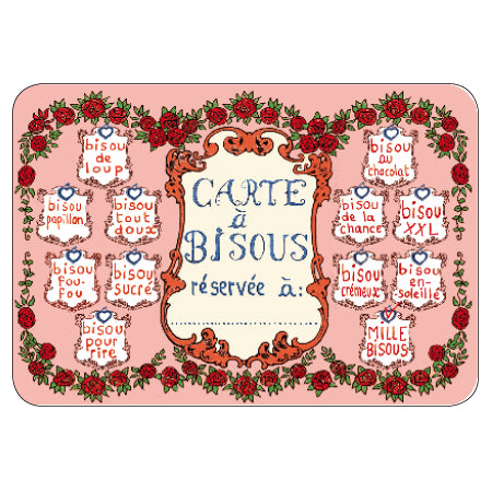 CARTE POSTALE A BISOUS - CARTES D'ART