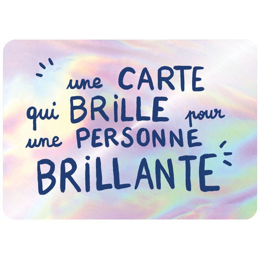 CARTE POSTALE QUI BRILLE  - CARTES D'ART