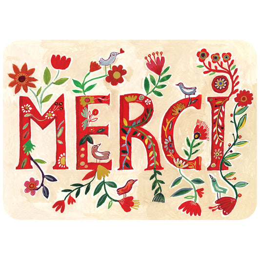 CARTE POSTALE - MERCI - CARTES D'ART