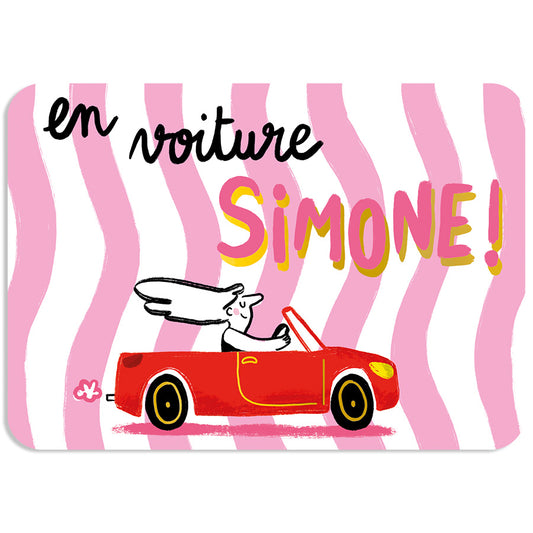 CARTE POSTALE EN VOITURE SIMONE - CARTES D'ART