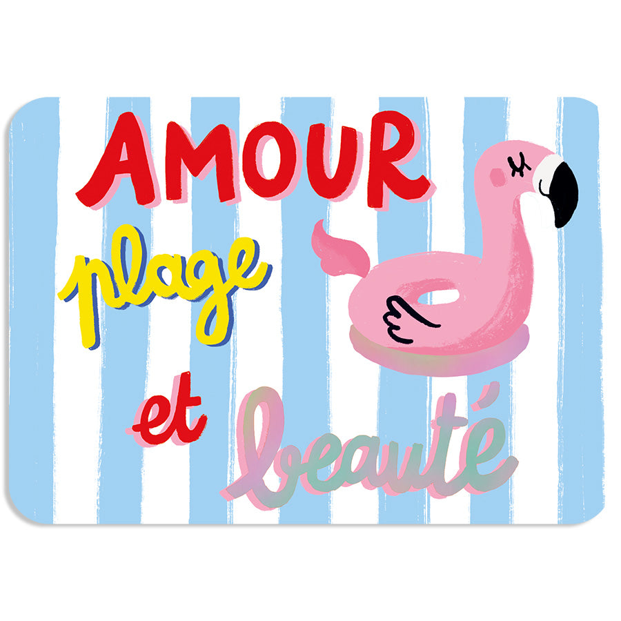 CARTE POSTALE -AMOUR PLAGE ET BEAUTÉ - CARTES D'ART