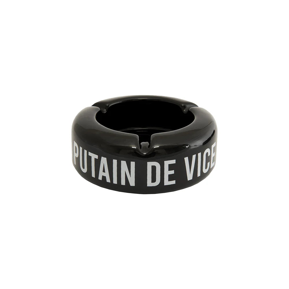 CENDRIER NOIR " PUTAIN DE VICE " - FISURA