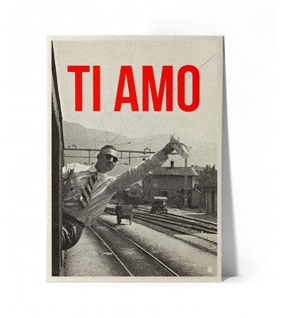 AFFICHE CARTONNÉE TI AMO  - CARTES KENCRE