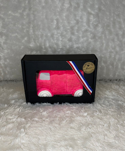 CAMION EN PLÂTRE - HY ROUGE & PAILLETTES