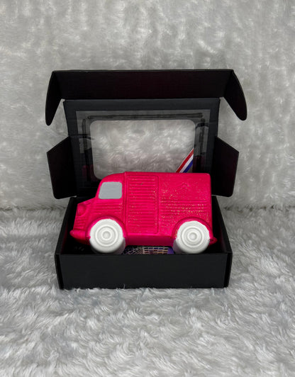 CAMION EN PLÂTRE - HY ROUGE & PAILLETTES