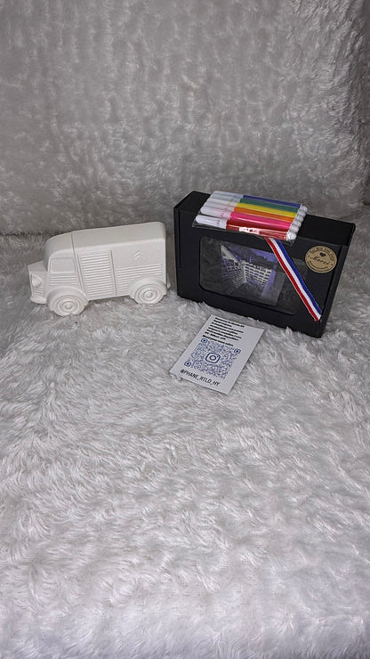 CAMION EN PLÂTRE - HY A COLORIER
