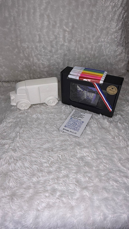 CAMION EN PLÂTRE - HY A COLORIER