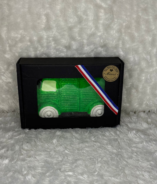 CAMION EN PLÂTRE - HY VERT & PAILLETTES
