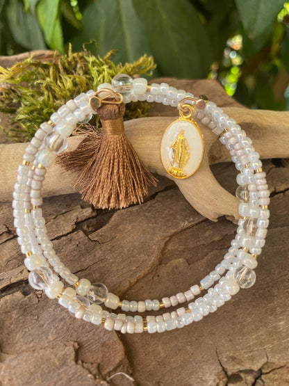 BRACELETS TRIPLES PIERRES ET PERLES - VICTORIA