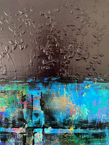 OEUVRE  118x78cm - THE MESSAGE IN THE MESS  - VICTORIA