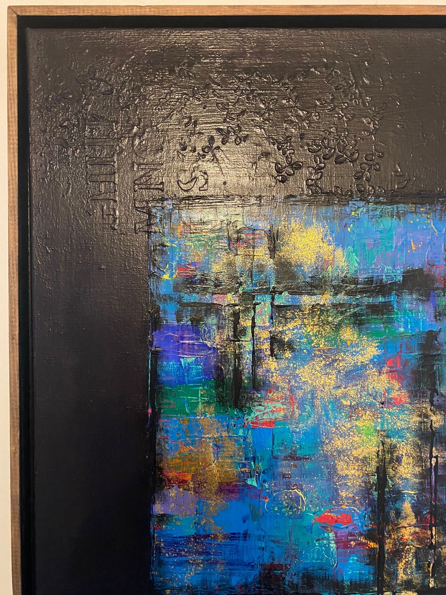 OEUVRE  118x78cm - THE MESSAGE IN THE MESS  - VICTORIA
