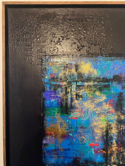 OEUVRE  118x78cm - THE MESSAGE IN THE MESS  - VICTORIA