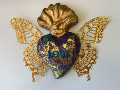 EX-VOTO AILES DE PAPILLON - LOVE -  VICTORIA