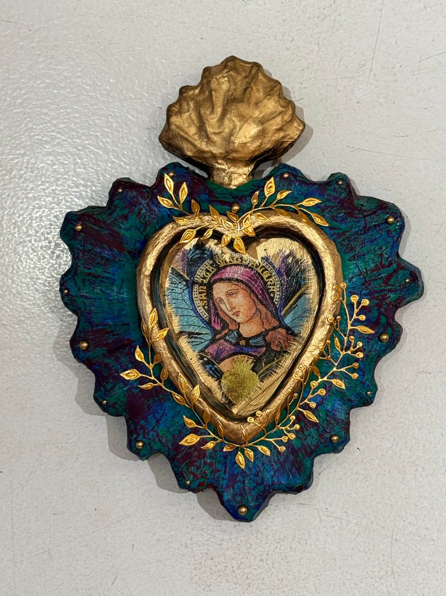 EX VOTO MARIE MADELEINE BLEU & VIOLET  -  VICTORIA