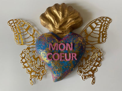 EX-VOTO AILES DE PAPILLON - MON COEUR -  VICTORIA