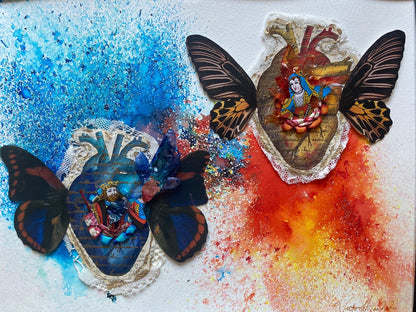 OEUVRE PHOTO 52x42cm - TWIN FLAMES  - VICTORIA